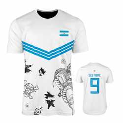Camisa Home Copa do Mundo Argentina Animes
