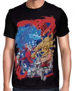 Camisa FULL Tom e Jerry Naruto Shippuden Exclusiva