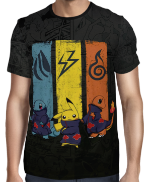 Camisa Full Print Pokemon - Akatsuki Exclusiva