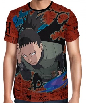 Camisa Full Print Color Mangá Exclusiva - Shikamaru - Naruto  