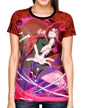 Camisa Full Print Color Mangá Exclusiva - Kushina - Naruto  