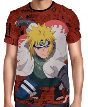 Camisa Full Print Color Mangá - Minato Namikaze - Naruto  
