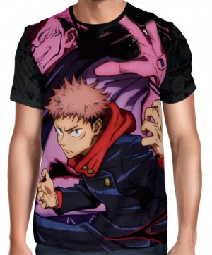 Camisa Full Color Print Jujutsu Kaisen - Yuji Itadori e Sukuna