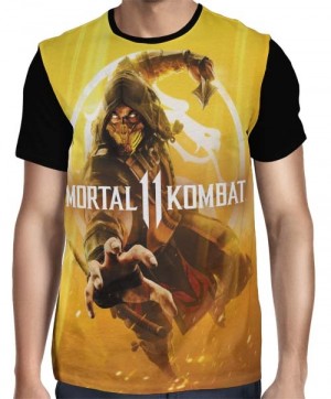 Camisa FULL Scorpion - Mortal Kombat 11