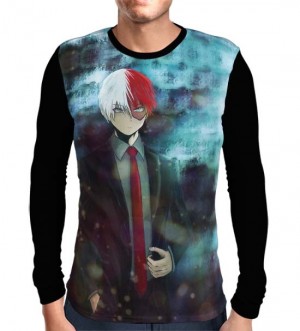 Camisa Manga Longa Todoroki Shoto Suit Up - Boku No Hero Academia