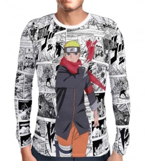 Camisa Manga Longa Print Mangá Naruto The Last