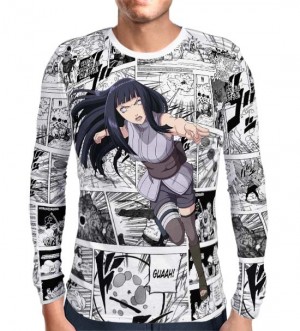 Camisa Manga Longa Print Mangá The Last Hinata - Naruto