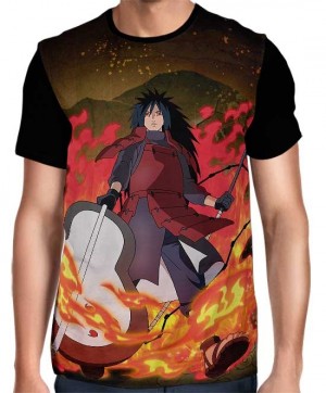 Camisa FULL Draw Madara Uchiha Modelo 02 - Naruto