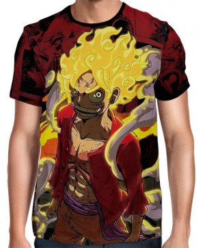 Camisa FULL PRINT Luffy One Piece GEAR 5 Mod 03