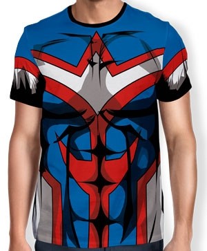 Camisa Full Print Uniforme - All Might - Boku no Hero