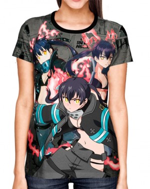 Camisa Full Print Mangá Exclusiva Tamaki Kotatsu Fire Force