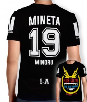 Camisa Full PRINT Go Beyond - Mineta Minoru - Boku No Hero Academia