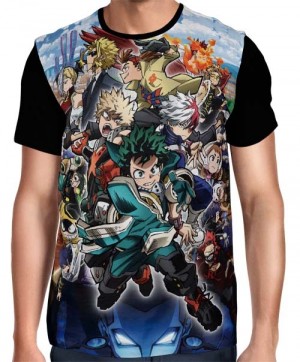 Camisa FULL Print Boku no Hero Movie 3 Exclusiva Mod. 04