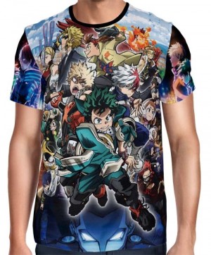 Camisa FULL Print Boku no Hero Movie 3 Exclusiva Mod. 02