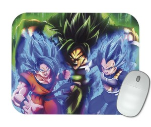 Mouse Pad - Goku, Vegeta e Broly - Dragon Ball Super
