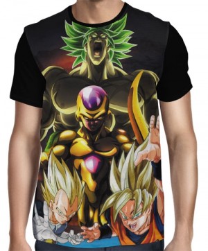 Camisa Full Freeza - Goku- Vegeta - Broly - Dragon Ball Super 