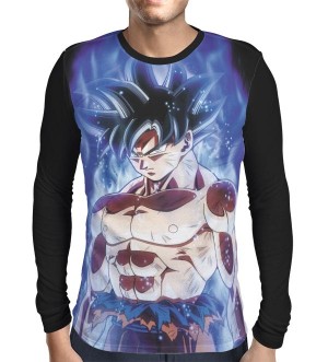 Camisa Manga Longa Goku Ultra Instinto - Dragon Ball Super