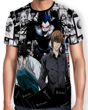 Camisa Full Print - Death Note