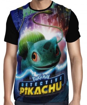 Camisa Full Bulbassauro - Pokemon Detetive Pikachu