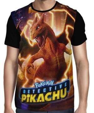 Camisa Full Charizard - Pokemon Detetive Pikachu