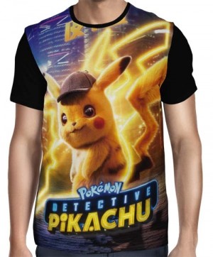 Camisa Full Pokemon Detetive Pikachu