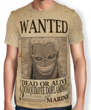 Camisa Full Print Wanted DONQUIXOTE DOFLAMINGO - One Piece