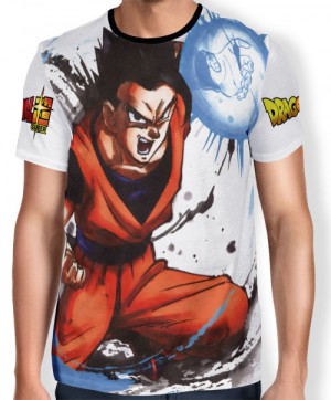 Camisa Full Art Brusher Goham - Dragon Ball Super