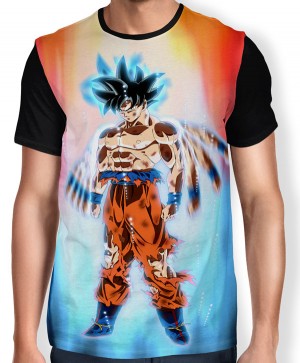 Camisa Full Limit Break Goku - Instinto Superior - Migatte No Gokui - Dragon Ball Super