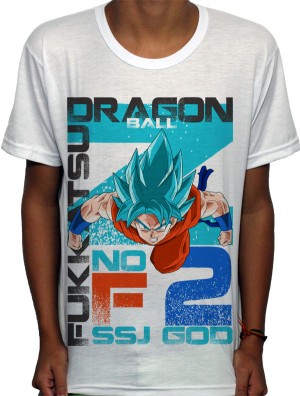 Camisa SB Goku God 2 - Dragon Ball Z
