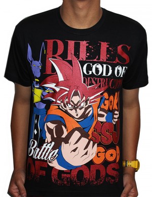 Camisa Dragon Ball - Goku Deus - Battle of Gods