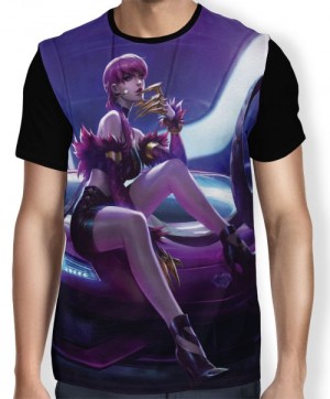 Camisa FULL Evelynn  K/DA - League of Legends