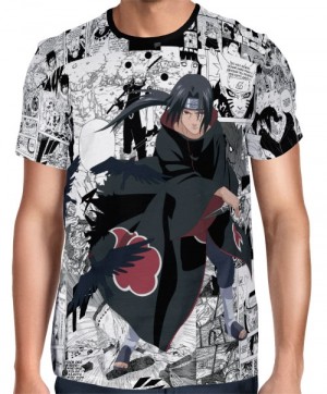 Camisa FULL Print Manga Itachi - Naruto