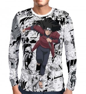 Camisa Manga Longa Print Mangá Hashirama - Naruto