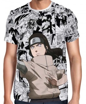 Camisa FULL Print Mangá Neji Hyuga Modelo 1 - Naruto