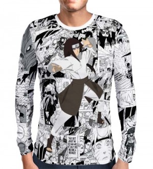 Camisa Manga Longa Print Mangá Neji Hyuga Modelo 2 - Naruto