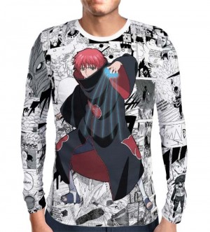 Camisa Manga Longa Print Mangá Sasori - Naruto