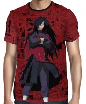 Camisa FULL Print Red Mangá Naruto - Madara