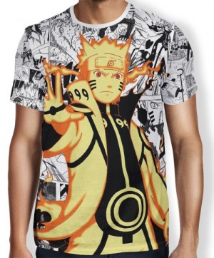 Camisa FULL Print Manga Naruto Rikudou Mod1 - Naruto