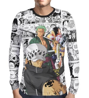 Camisa Manga Longa PRINT Law, Zoro e Luffy - One Piece