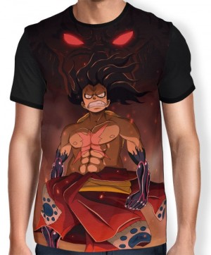 Camisa FULL Dark Haki Luffy - One Piece