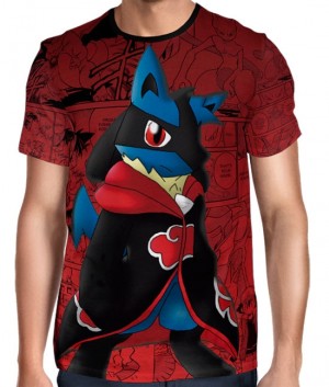 Camisa Full Print Pokemon - Lucario Akatsuki