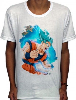 Camisa SB - TN Brusher God Blue Goku - Dragon Ball Super