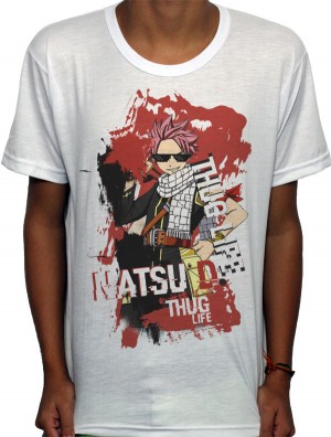 Camisa SB - TN Natsu Thug Life - Fairy Tail