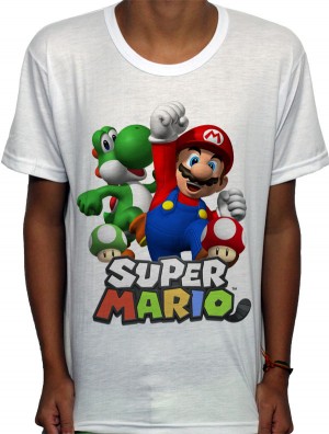 Camisa SB - TN Mario e Yoshi - Super Mario