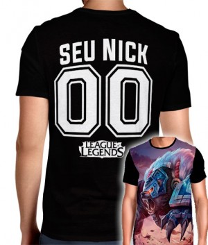 Camisa Full PRINT League Of Legends - Volibear - Personalizada Modelo Nick Name e Número