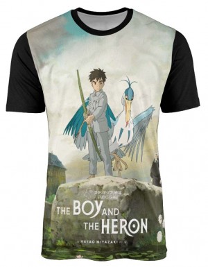 Camisa O Menino e A Garça Mod.2 - Studio Ghibli
