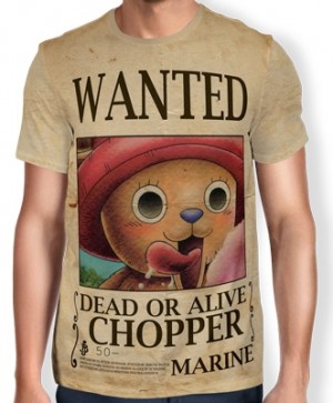 Camisa Full Print Wanted Chopper V1 - One Piece