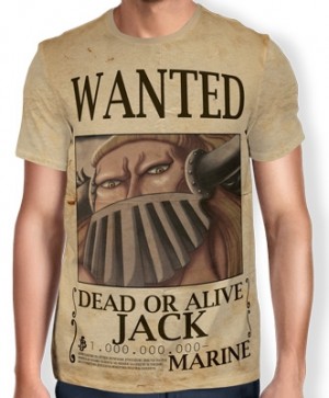 Camisa Full Print Wanted Jack - One Piece