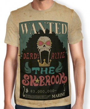 Camisa Full Print Wanted THE SOUL KING BROOK - One Piece