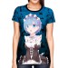 Camisa Color Print Blue - Rem - Re: zero